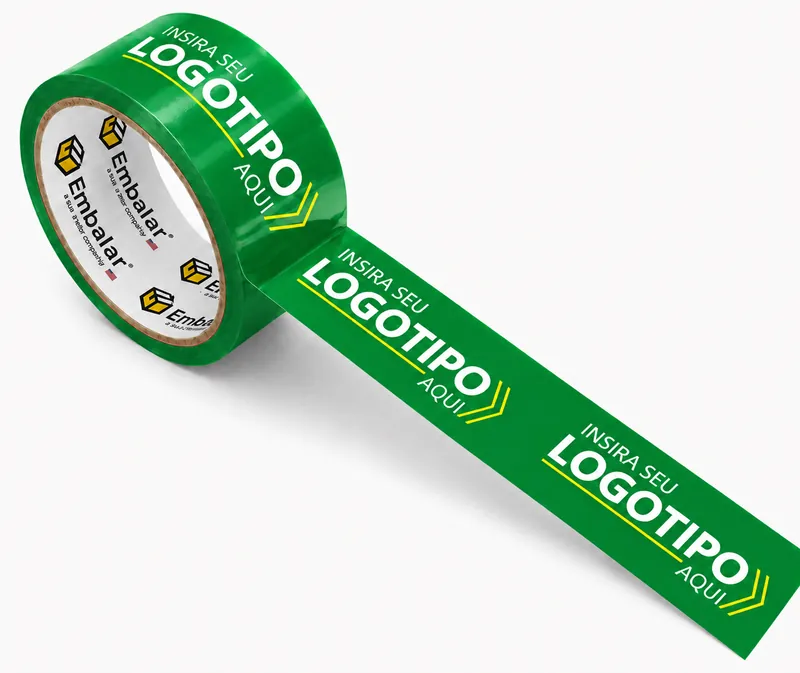 Fita personalizada com fundo verde — exemplo